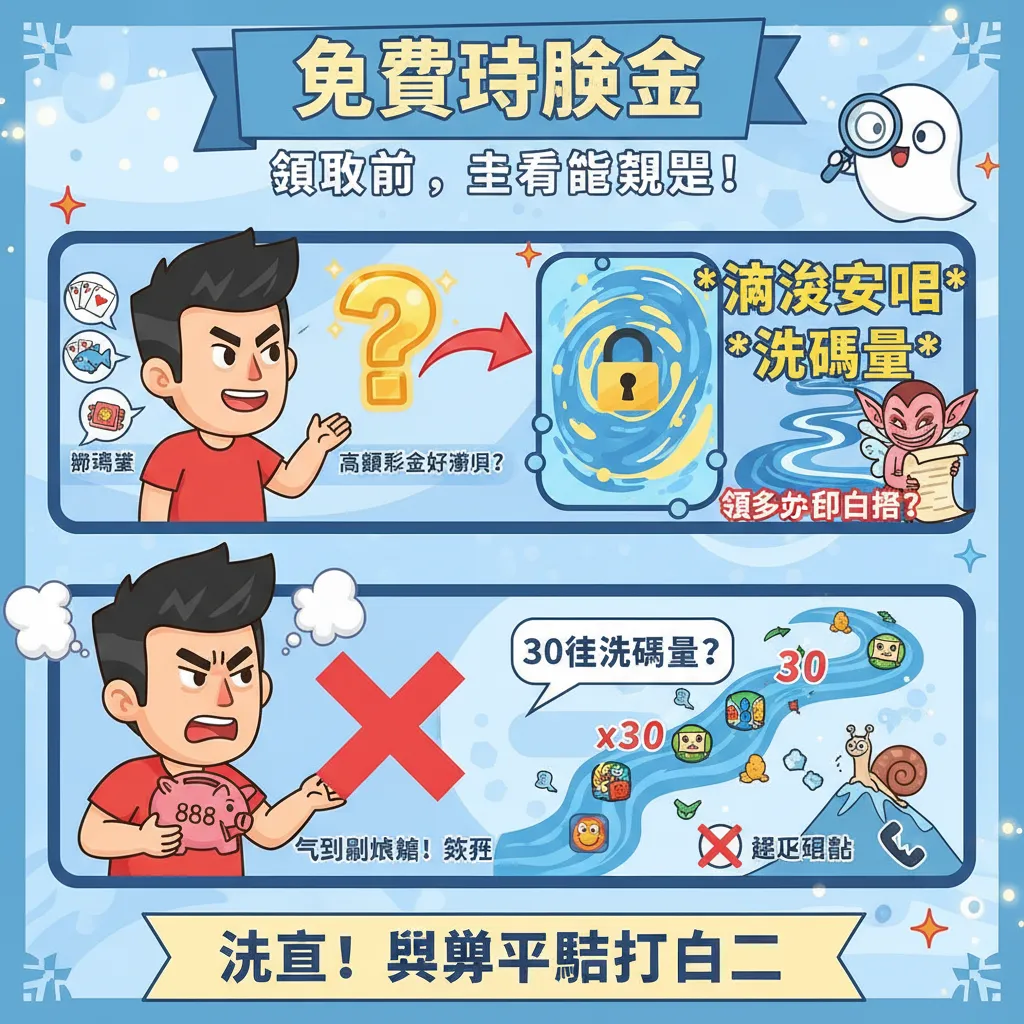 領取免費體驗金前，先看懂流水要求與洗碼限制